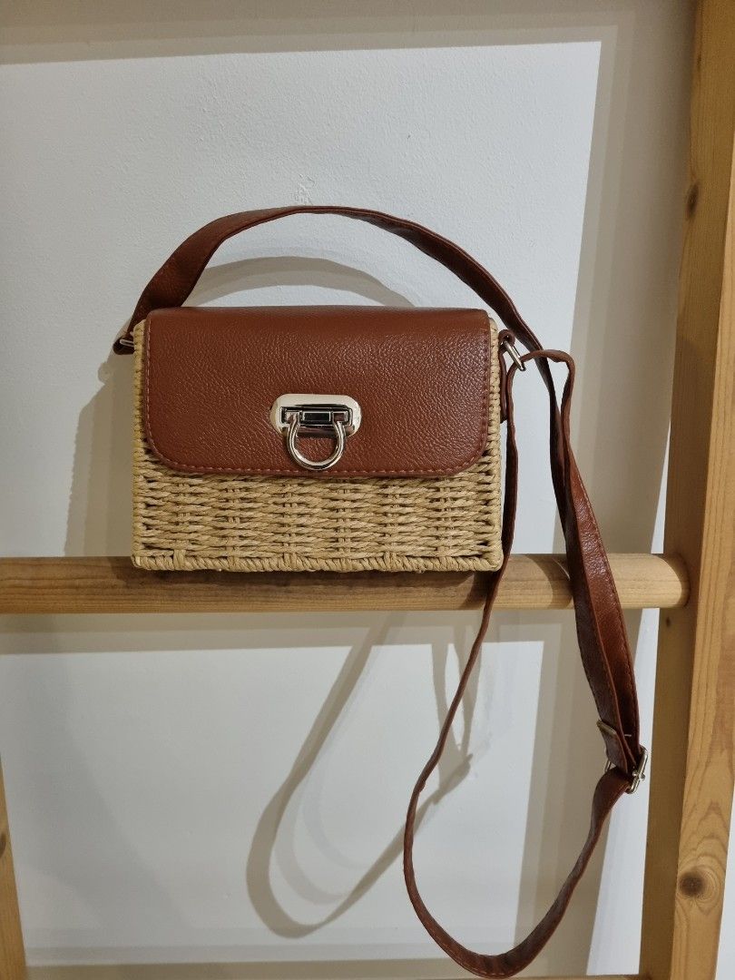Rattan Crossbody shoulder bag Women s Fashion Bags Wallets