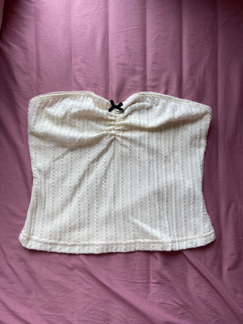 Pale yellow deals tube top