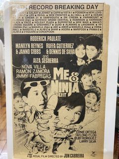 RODERICK PAULATE AIZA SEGUERRA - ME & NINJA LIIT - Tagalog Filipino Old Newspaper Clip Cut Outside OPM Filipino Cinema Movie House Poster Wall Print Decor Ad