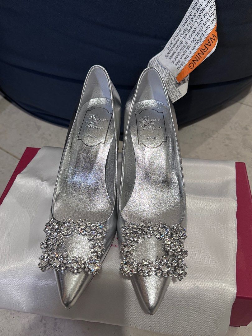Roger vivier shop silver heels