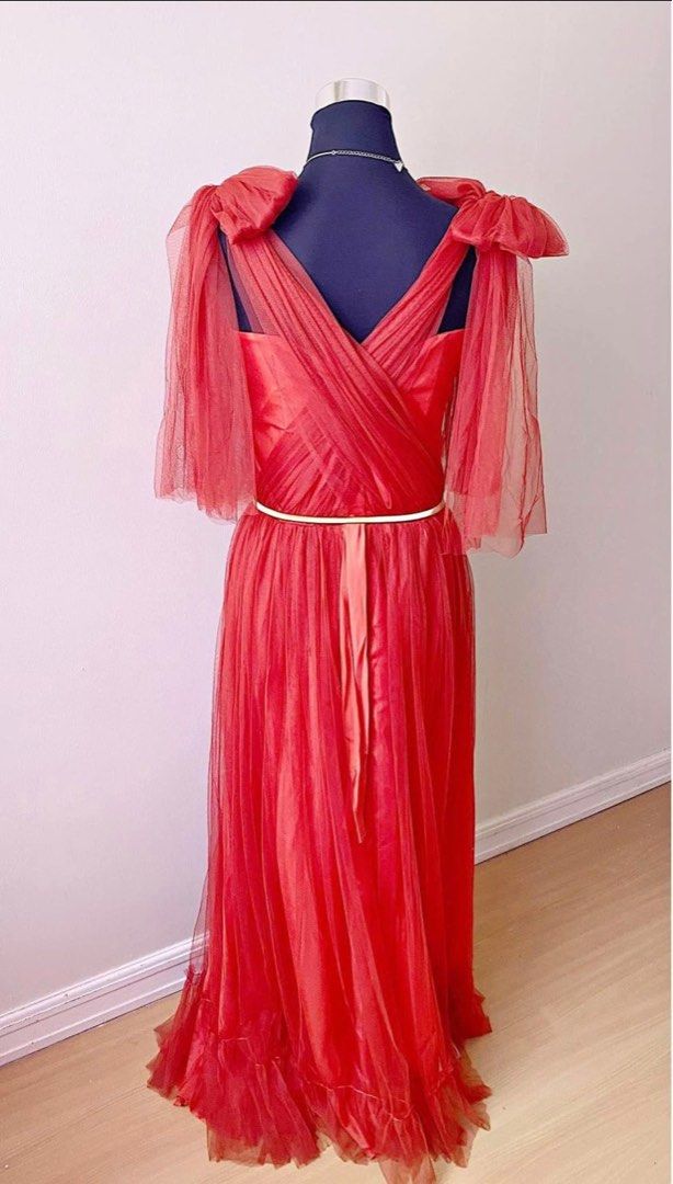 strapless open back dress Wailea Sunset Ombre Maxi Dress main image 0