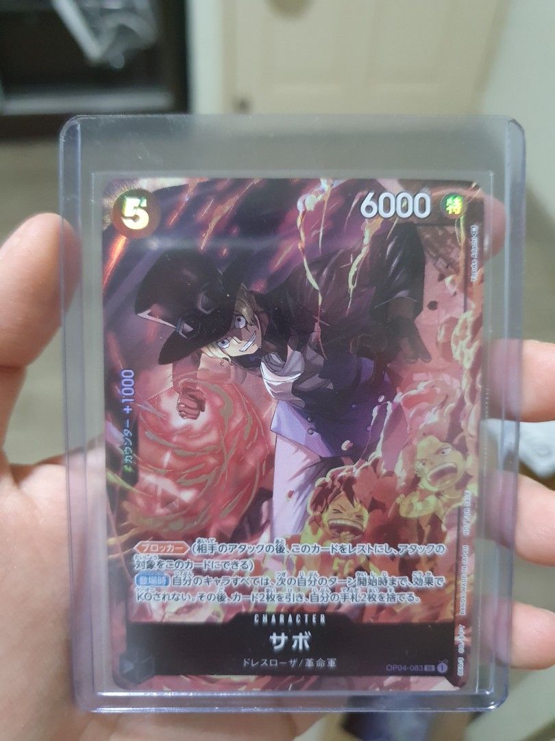 Sabo Promo 8 Pack Winner Parallel AA One Piece Card TCG Foil