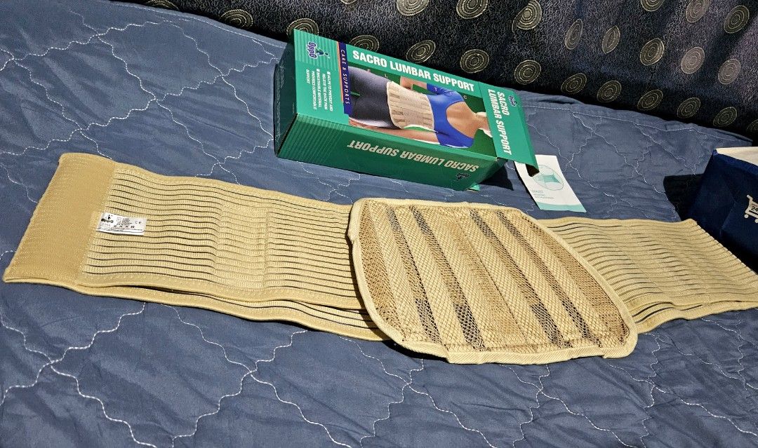 Sacro Lumbar Support (Original at Toby's) (Category: Braces, Support & Protection) located in Quezon City. Submitted by heartfreya (Listing ID 1270575720, Image 3). Description: Oppo Sacro Lumbar Support 100% Original Bought it worth 3,600 at Toby's Megamall It was specifically recommended by my Orthopedic & Physical Therapist to treat my lumbar pain & to correct my posture. Brand New, I haven't managed to use if kasi madalas akong naka-croptop I