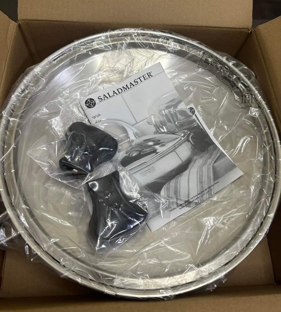 Saladmaster 7 qt Wok (Category: Cookware & Accessories) located in Pasig City. Submitted by authentictin (Listing ID 1270634652, Image 2). Description: brand new with box sealed 3rd pic for reference only.