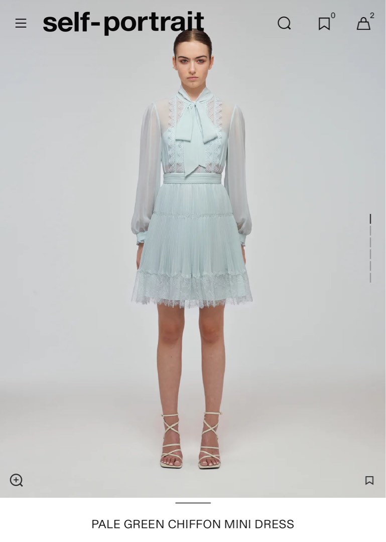 Pale green sale chiffon dress