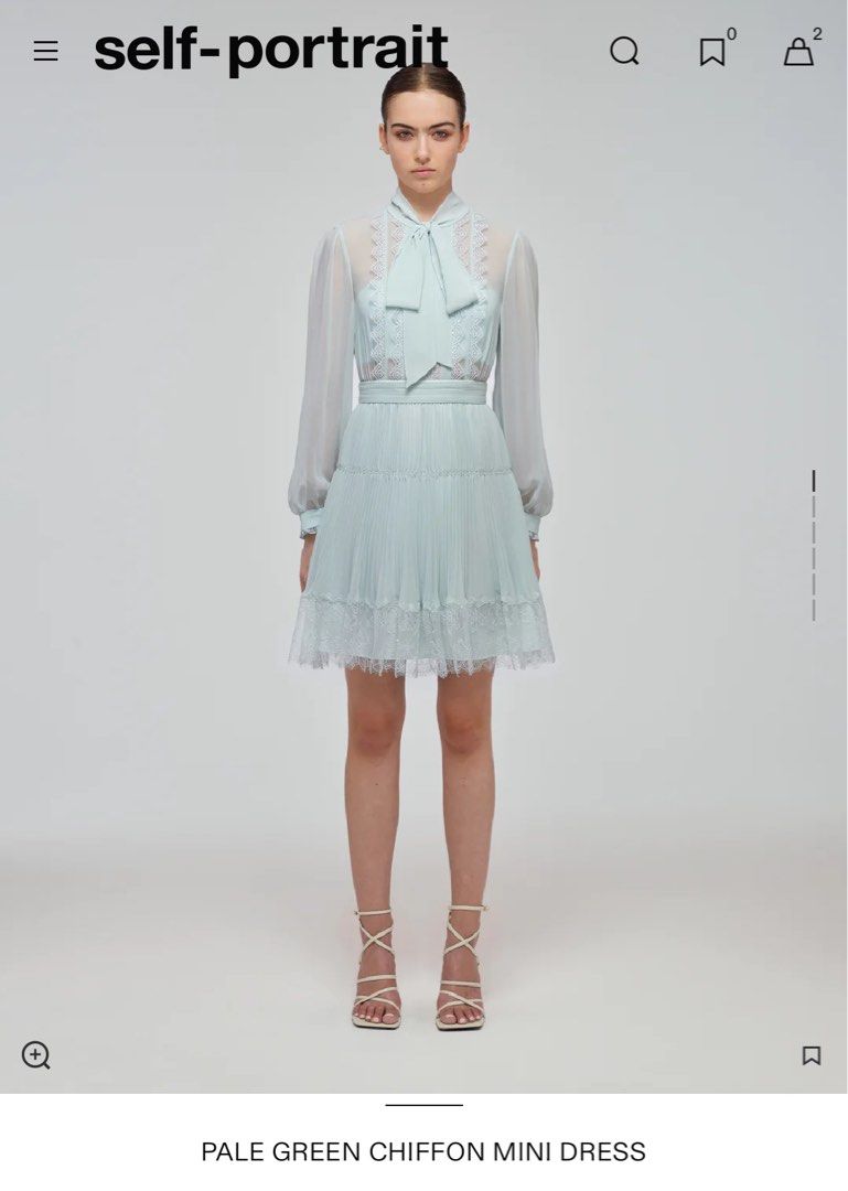 Pale green chiffon dress hotsell