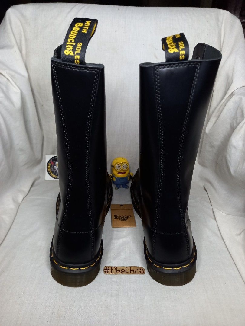 Bottes Y's × Dr. Martens 1914 - Noir Cuir - Taille 37 EU - Neuf Avec Emballage