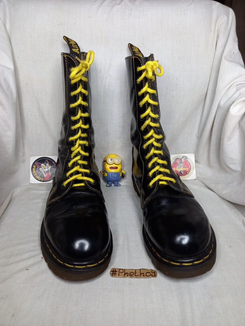 Sepatu boots dr martens 9114 vintage black docmart hitam dr