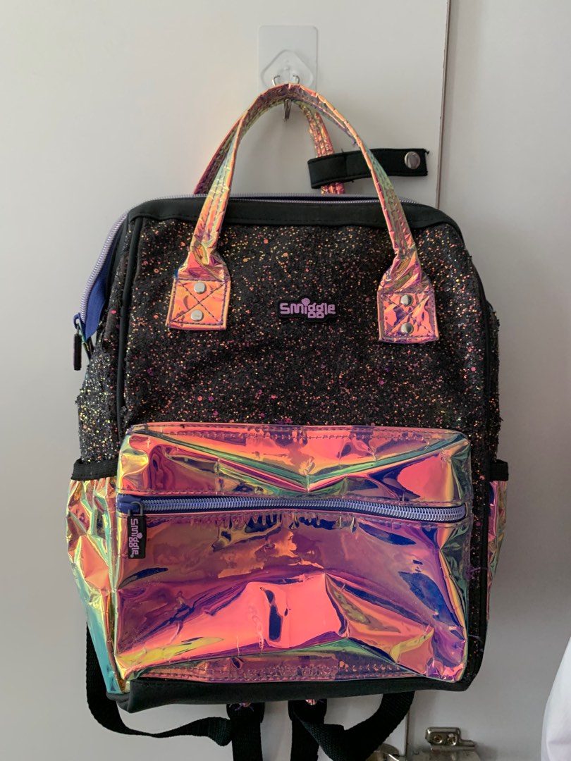 Smiggle Glitter Backpack Women s Fashion Bags Wallets