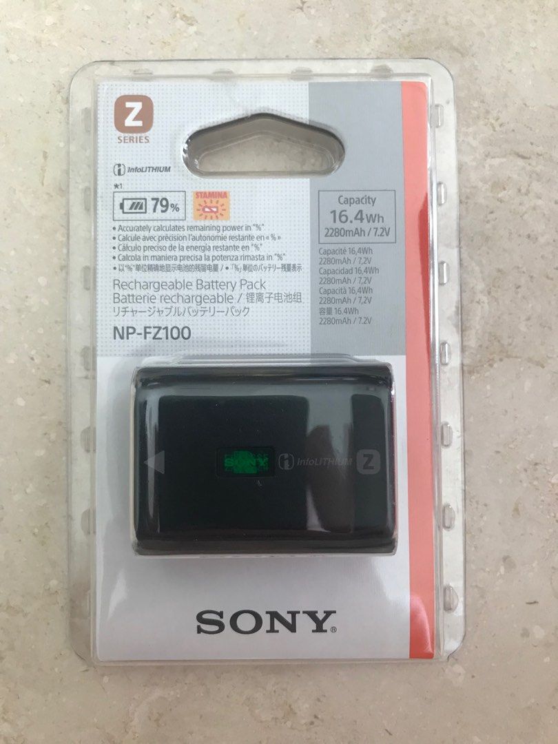 Sony NPFZ100 Z-series Rechargeable Battery Pack for Alpha A7 III, A7R ...