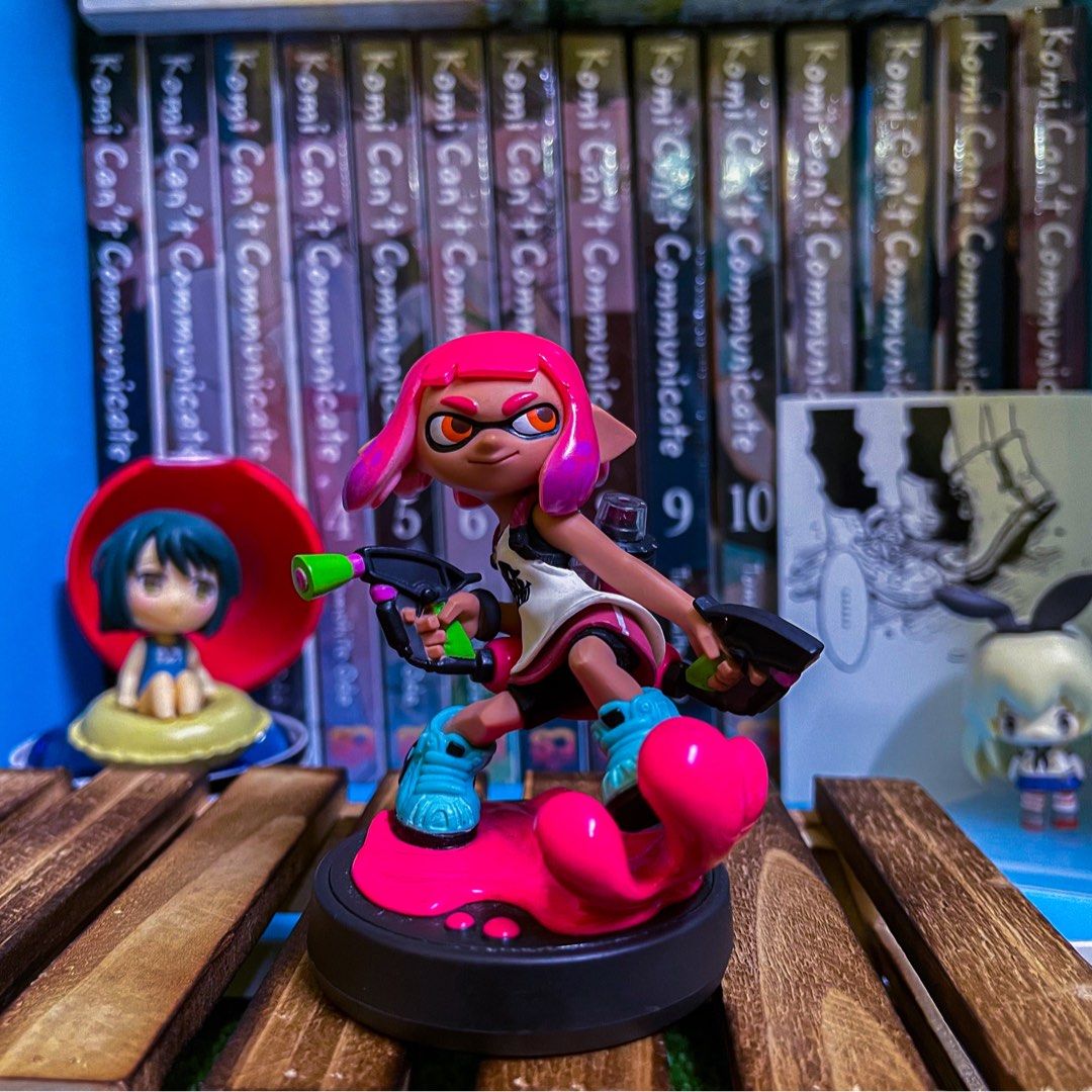 splatoon 2 amiibo girl inkling neon pink for sale 3