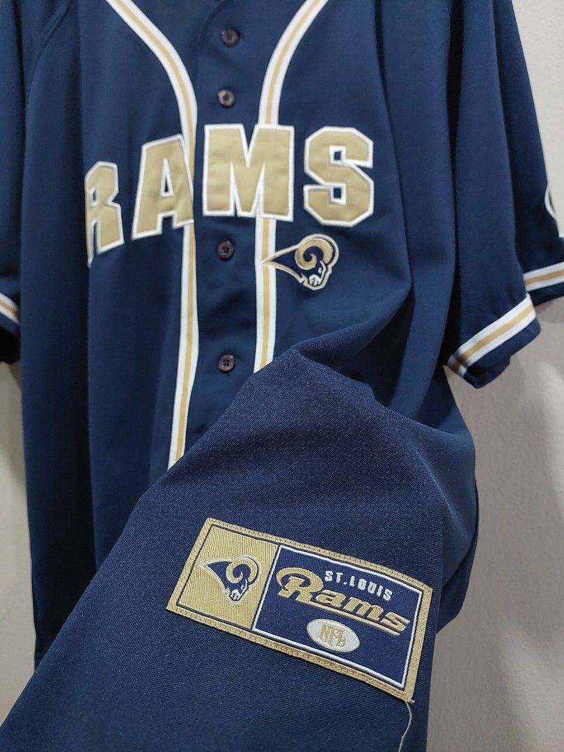 St Louis Rams Nfl Baseball Jersey Men s Fashion Activewear on
