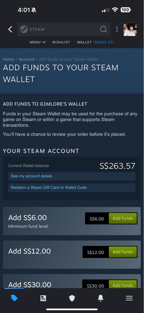 Steam gift card balance deals