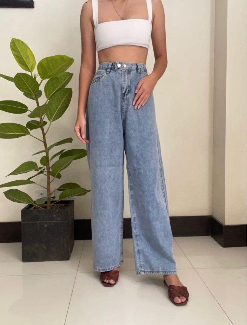 Straight Cut Baggy Jeans, Women's Fashion, Bottoms, Other Bottoms on