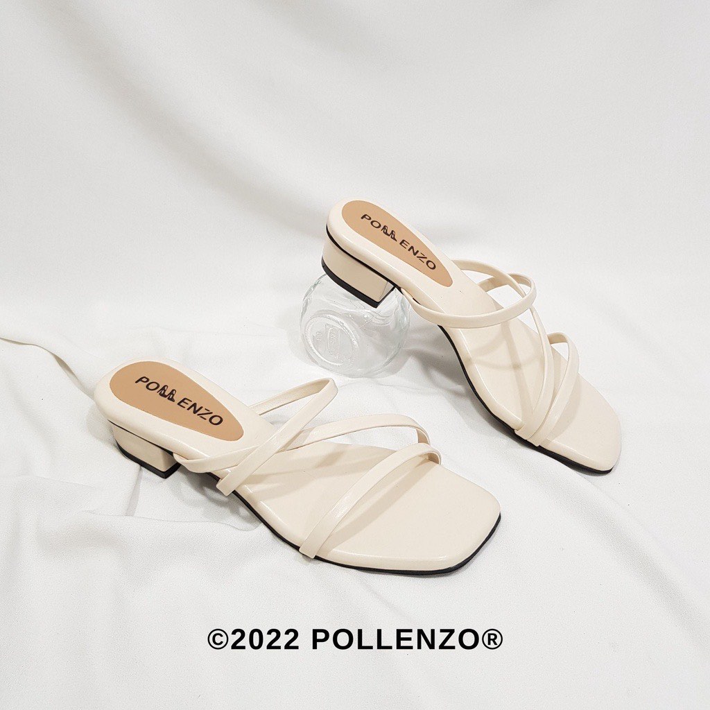 White strappy on sale low heels