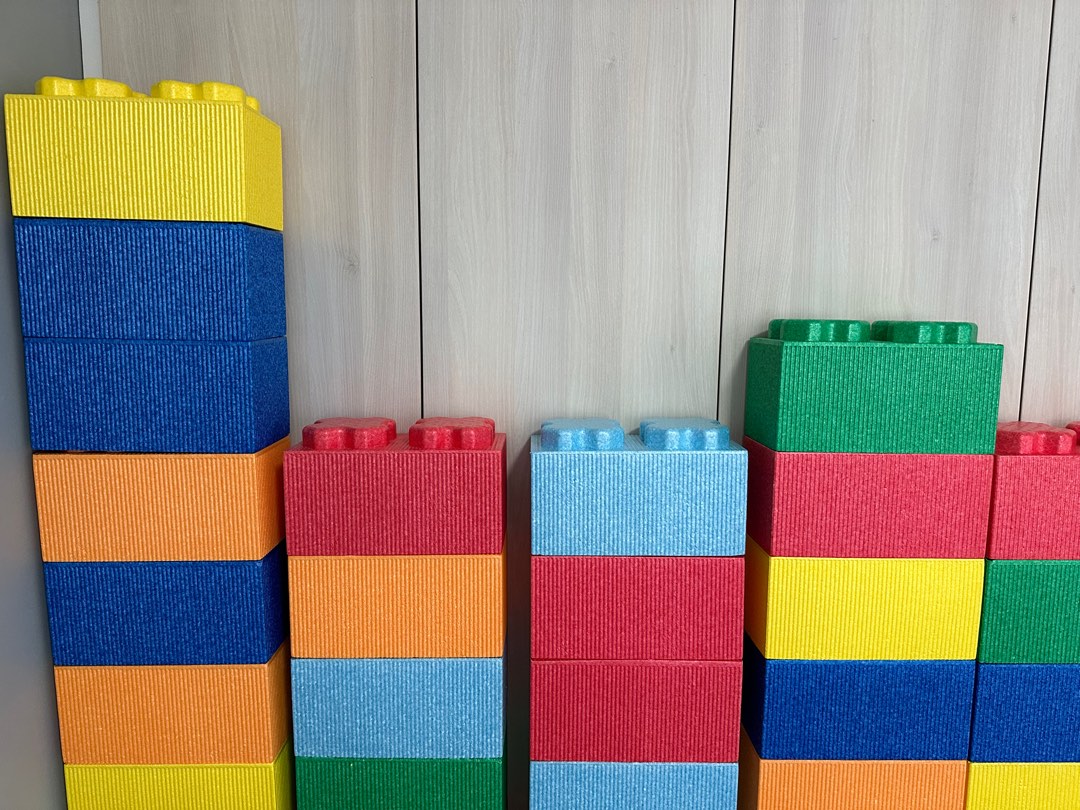 Styrofoam lego blocks, Hobbies & Toys, Toys & Games on Carousell