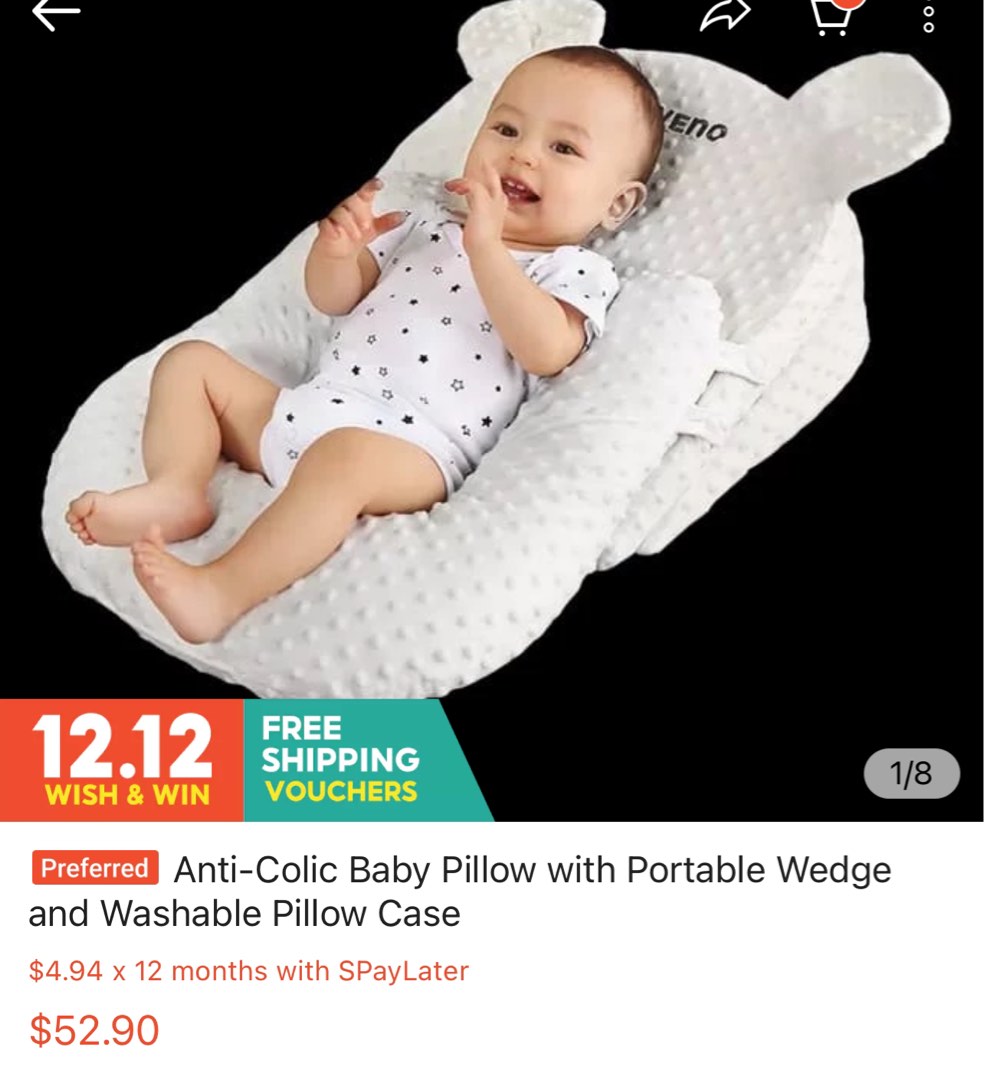 Sunveno anti colic baby pillow lounger Babies Kids Baby