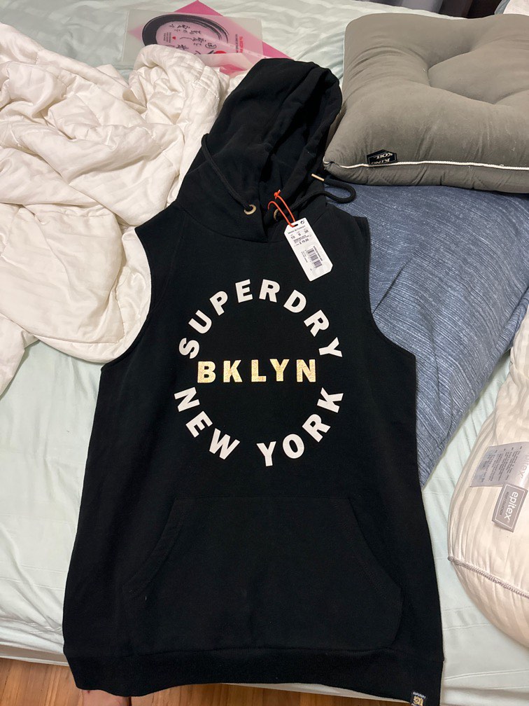 Superdry sleeveless Hood Men s Fashion Tops Sets Hoodies on