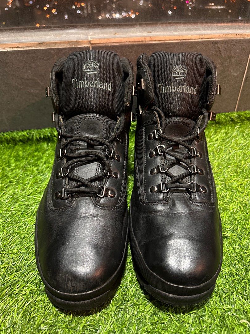 Black timberland boots shop size 15