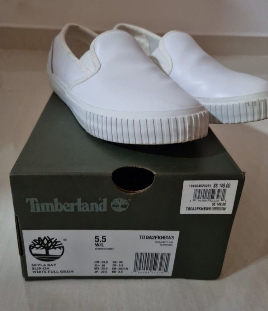 White new arrivals timberland sneakers