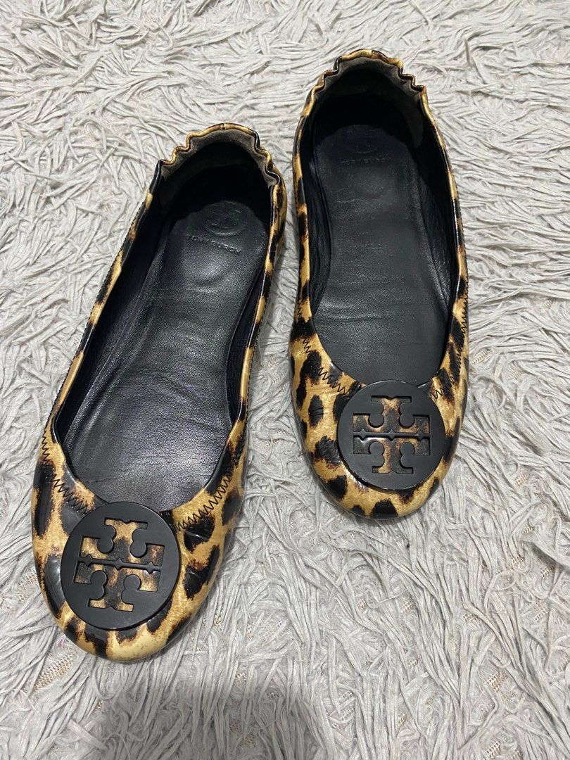 Tory Burch leopard flat shoes Women s Fashion Footwear Flats
