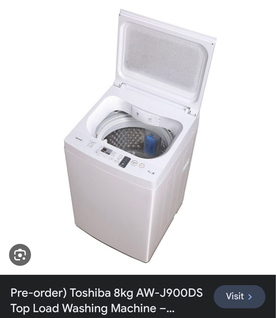 Toshiba Washing Machine AW J900DS, TV & Home Appliances, Washing