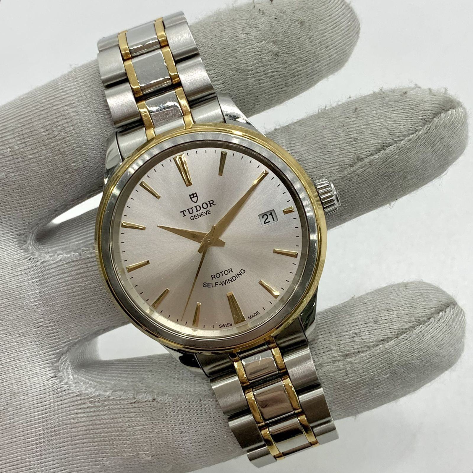 DISCOUNTED TUDOR 12503 GOLD STAINLESS STEEL WATCH ONLY MEN S WATCH 237040648 KM