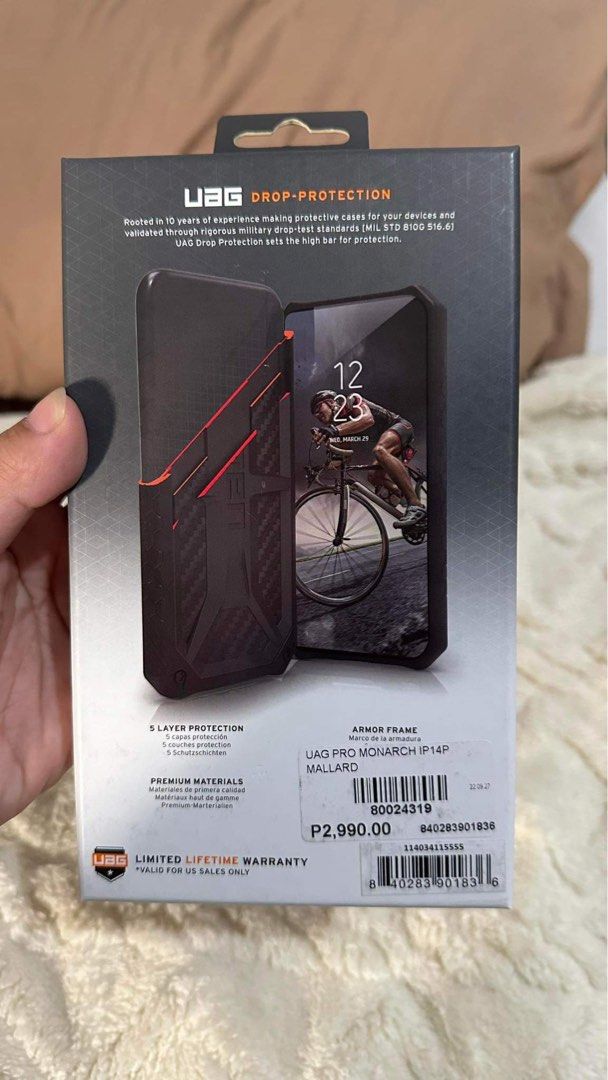 UAG Monarch Pro Series (iPhone 14 Pro) (Category: Cases & Sleeves) located in Quezon City. Submitted by shopsnazzy.mnl (Listing ID 1270445508, Image 2). Description: UAG Monarch Pro Series iPhone 14 Pro Brand New / Sealed Bought at Digital Walker 📍Cainta.