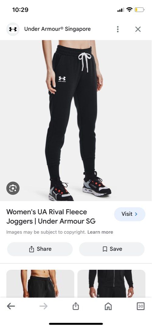 Under Armour UA Women Rival Fleece Joggers, Women's Fashion, Activewear on  Carousell