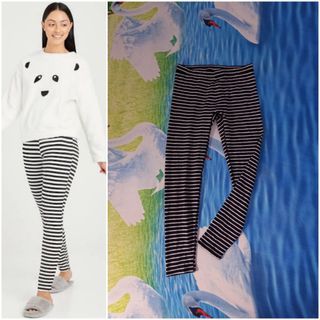 UNIQLO Extra Warm Heattech Legging (Stripe L)