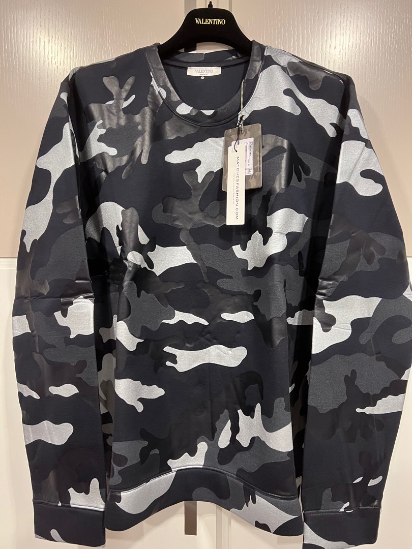Valentino store camo sweatshirt