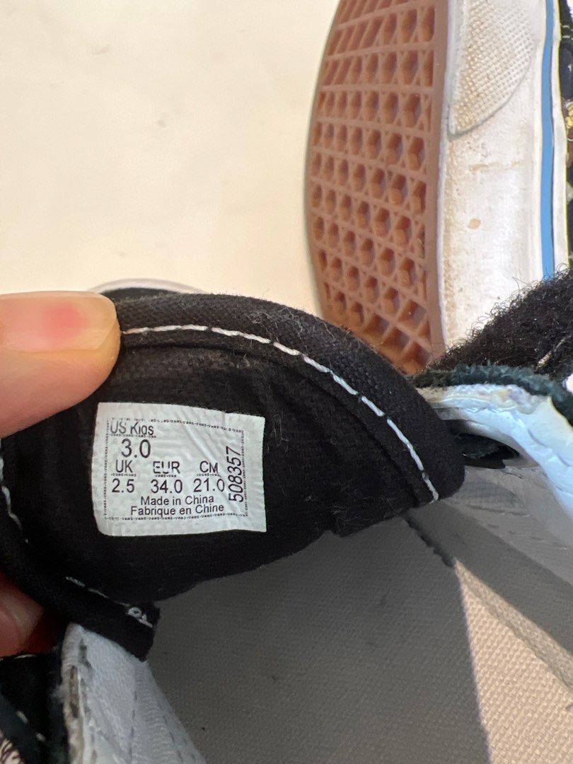 Boys velcro shop vans