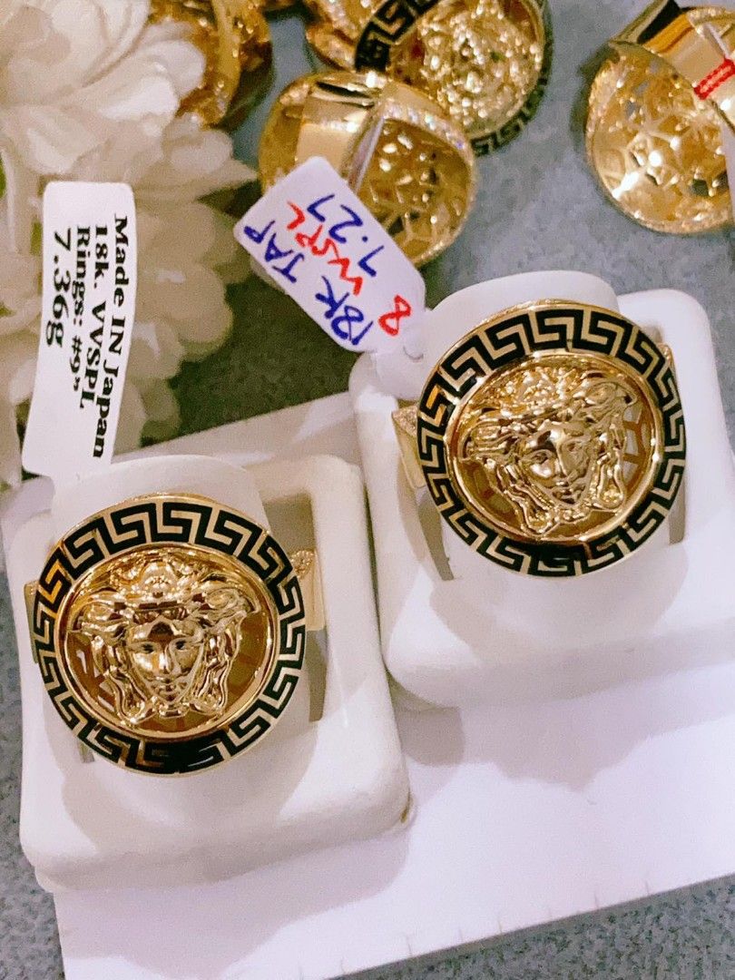 Versace top ring 18k