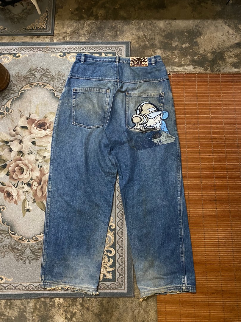 Vintage baggy Sohk Jeans, Men's Fashion, Bottoms, Jeans on Carousell