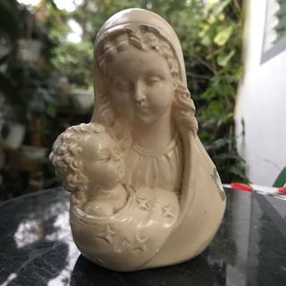 Vintage Madonna and child Bust