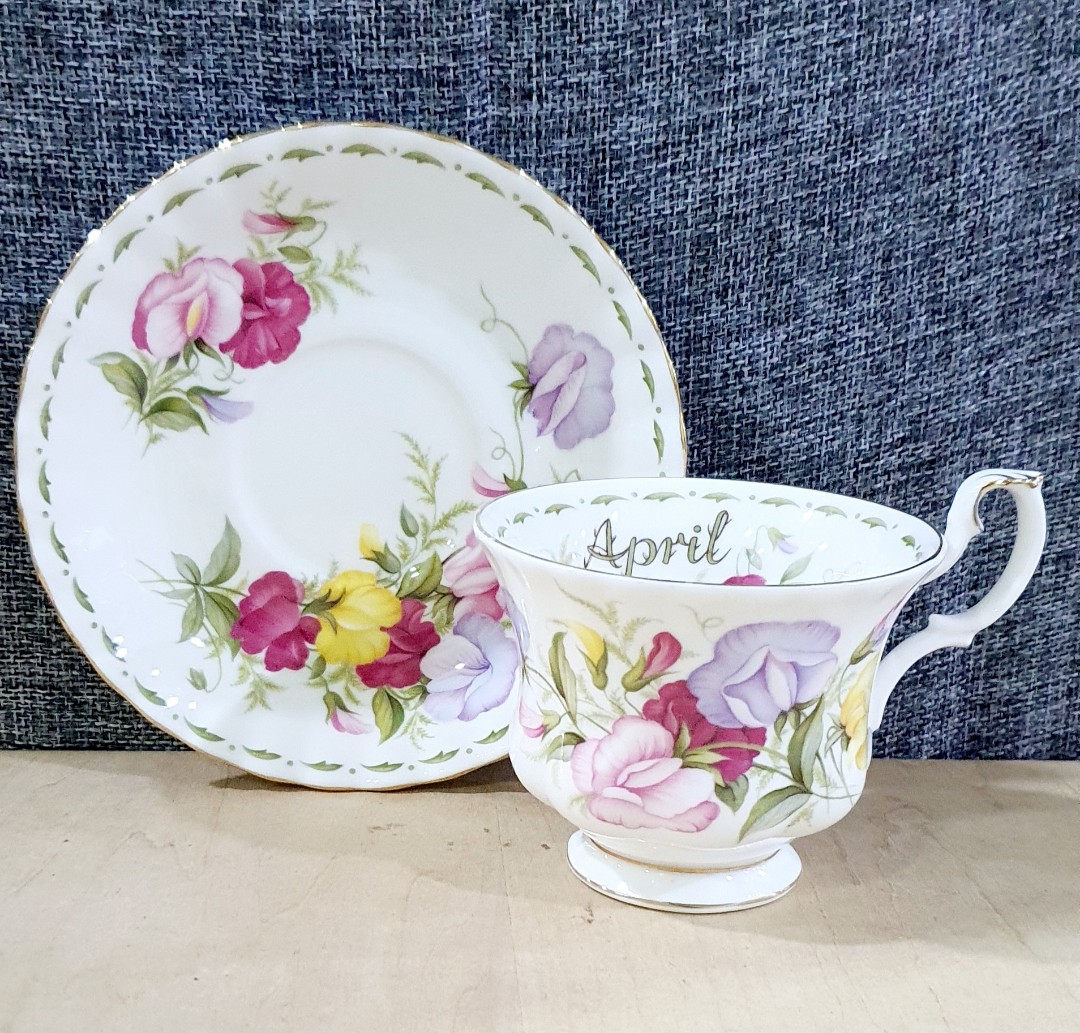 Vintage Royal Albert Bone China England Flower of the month April cup and  saucer, Furniture & Home Living, Kitchenware & Tableware, Coffee & Tea  Tableware on Carousell