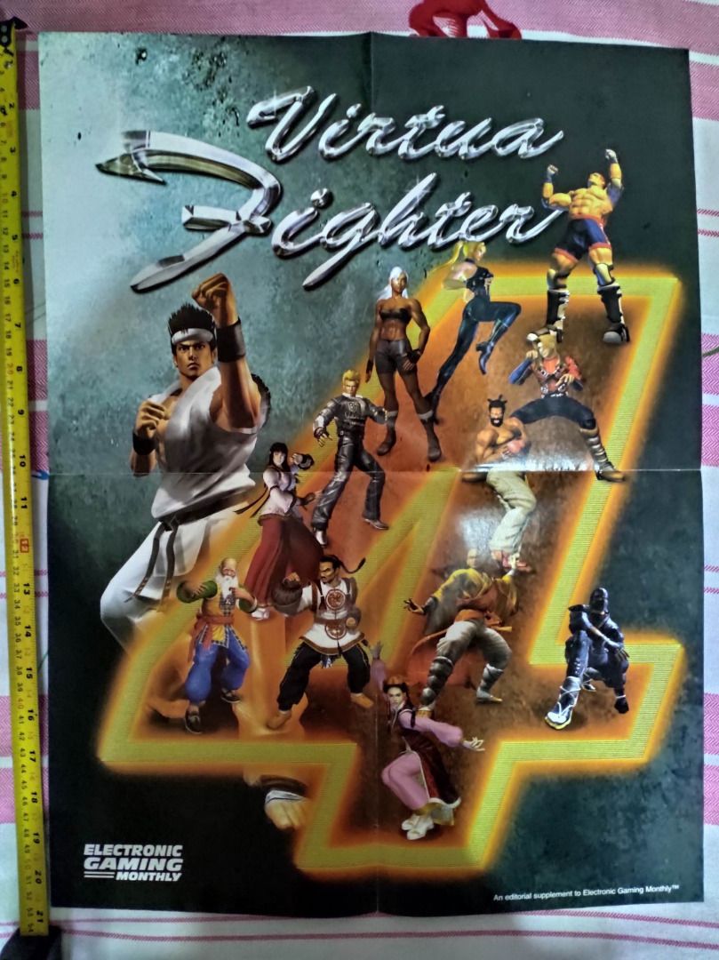 Vintage Sega Virtua Fighter Poster (Category: Character Goods) located in Paranaque City. Submitted by otakuri (Listing ID 1270450649, Image 1). Description: FS: Vintage Sega Virtua Fighter Poster - Vintage Poster. - Authentic Original. from Electronic Gaming Monthly Magazine. - Unused no damage. - What you see is what you get. - Bawal sa maarte. For Sega Virtua Fighter fans only. - Check the measuring tape for size. - Meet up at Sucat Paranaque,