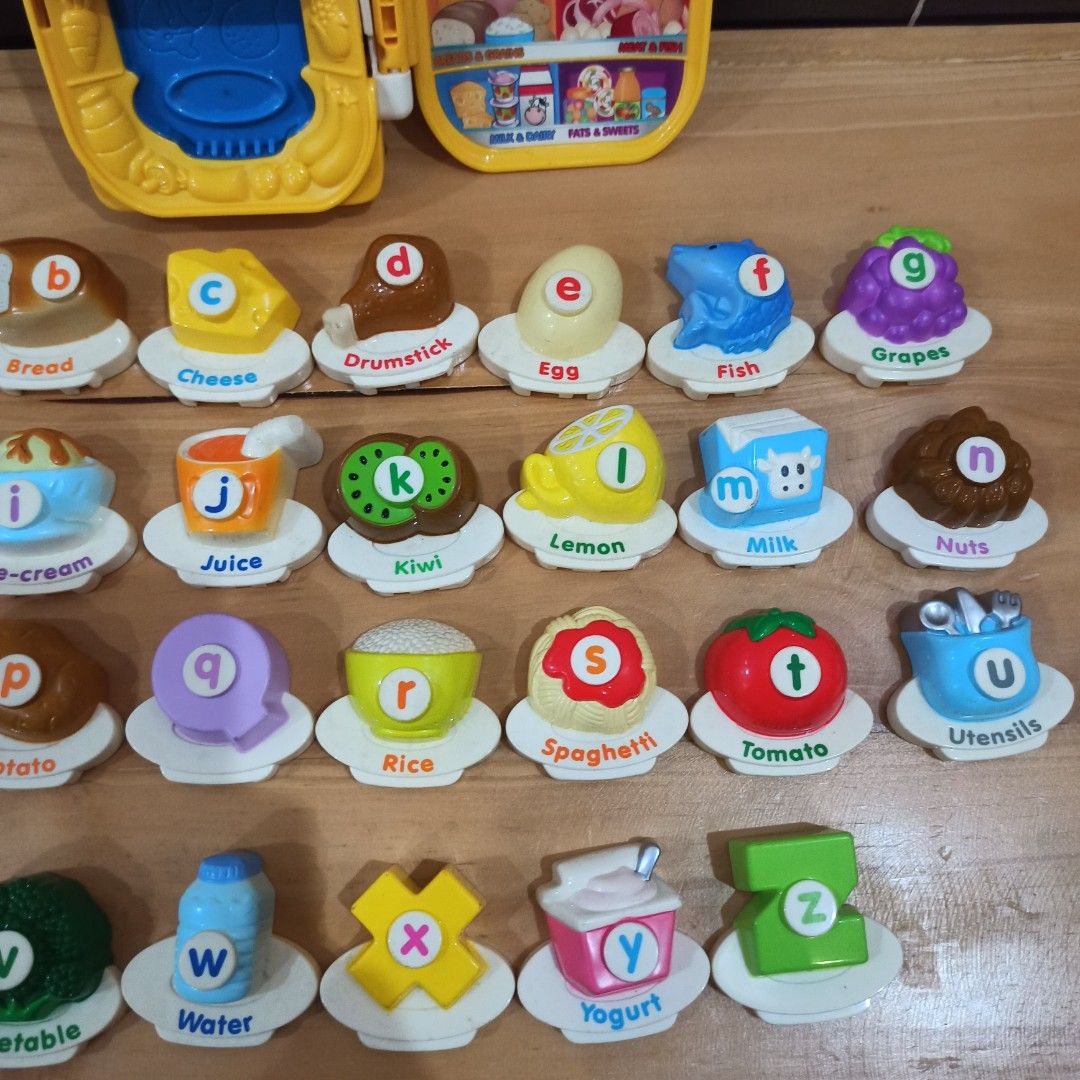 Vtech ABC Food Fun Fridget Set Mainan Alfabet Anak dan Bayi