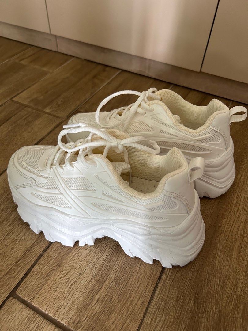 White clearance bulky sneakers