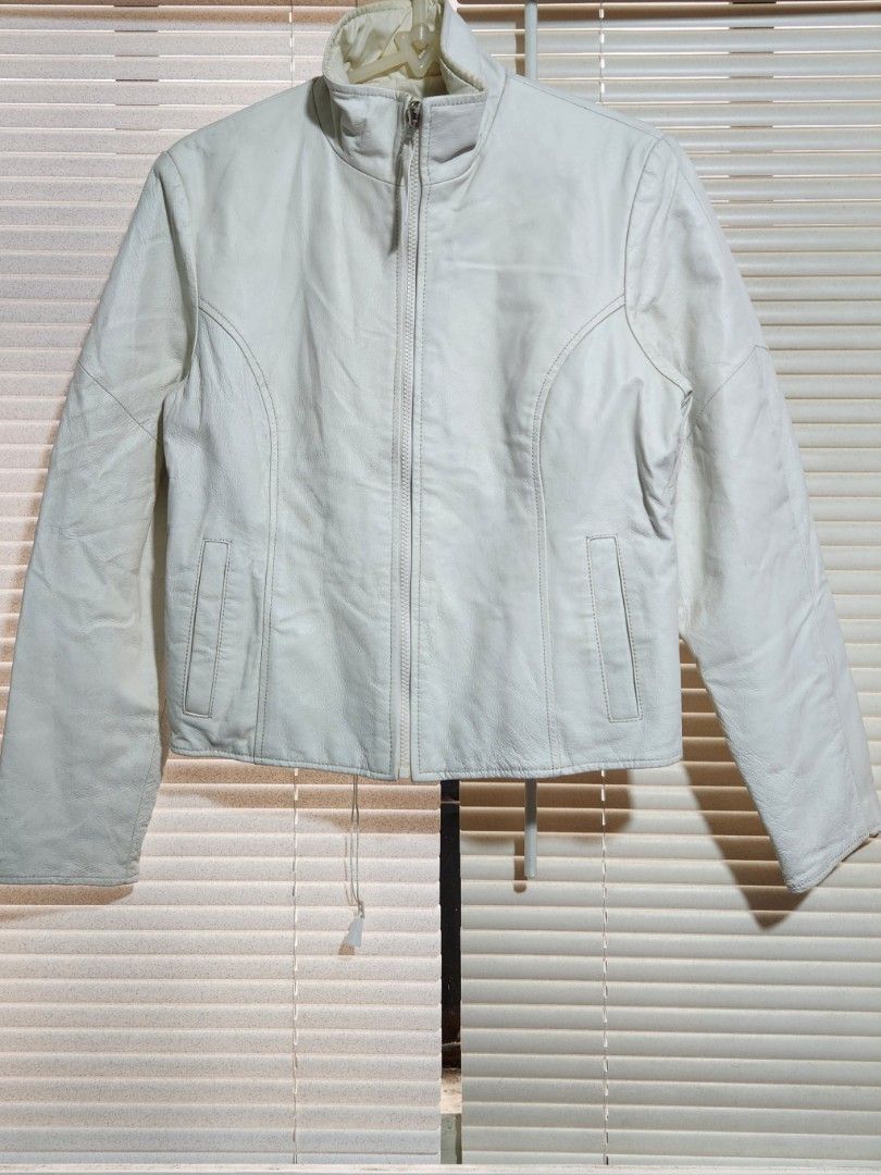 Wilson white deals leather jacket
