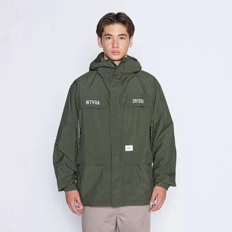 WTAPS SHERPA/JACKET/NYLON.TAFFETA 21SS - Olive Drab, 男