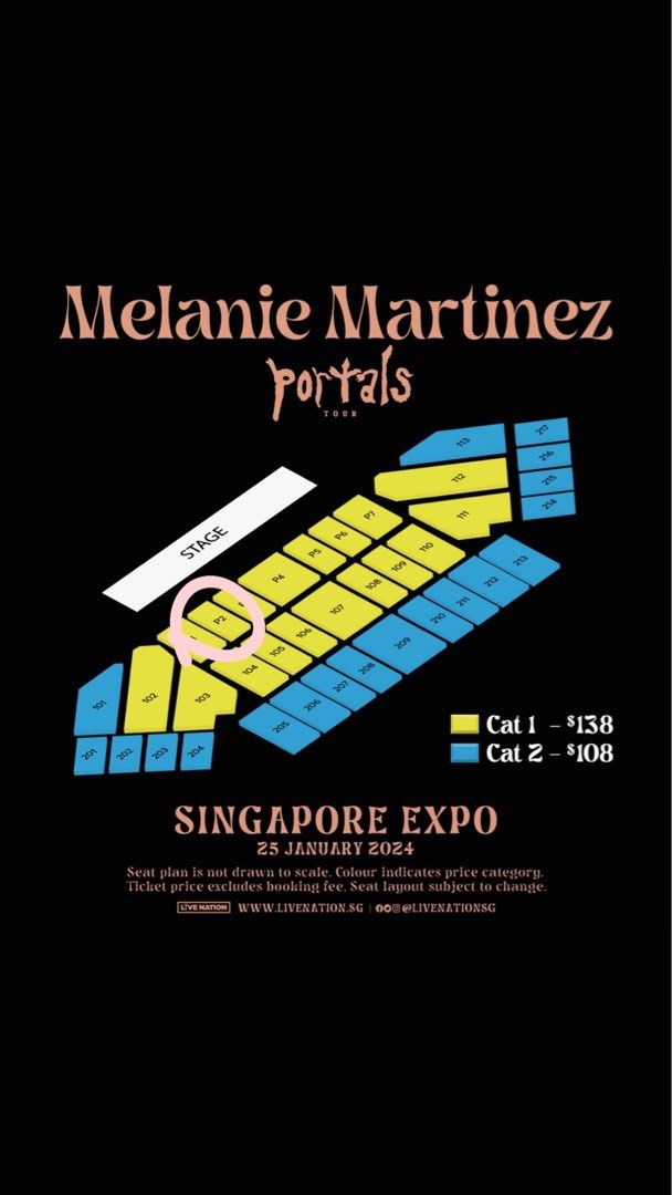 WTS PORTALS tour melanie martinez ticket, Tickets & Vouchers, Event