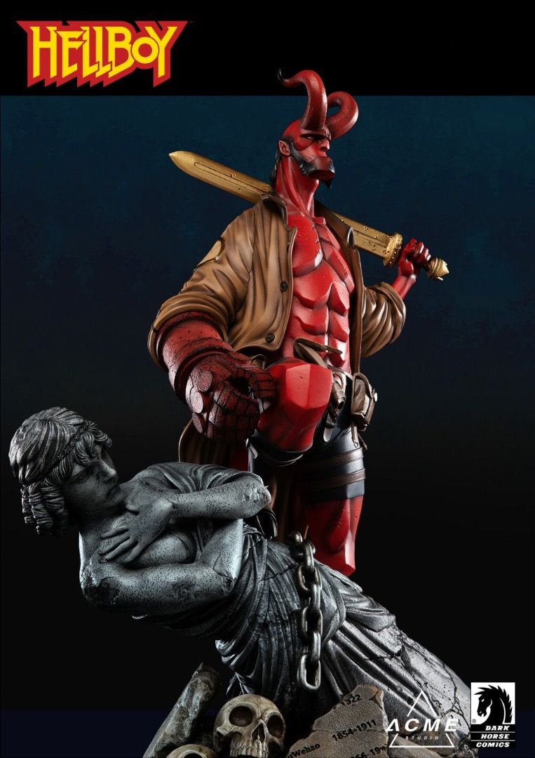 [XM STUDIOS] HellBoy Colored Version A Statue, Hobbies & Toys, Toys ...