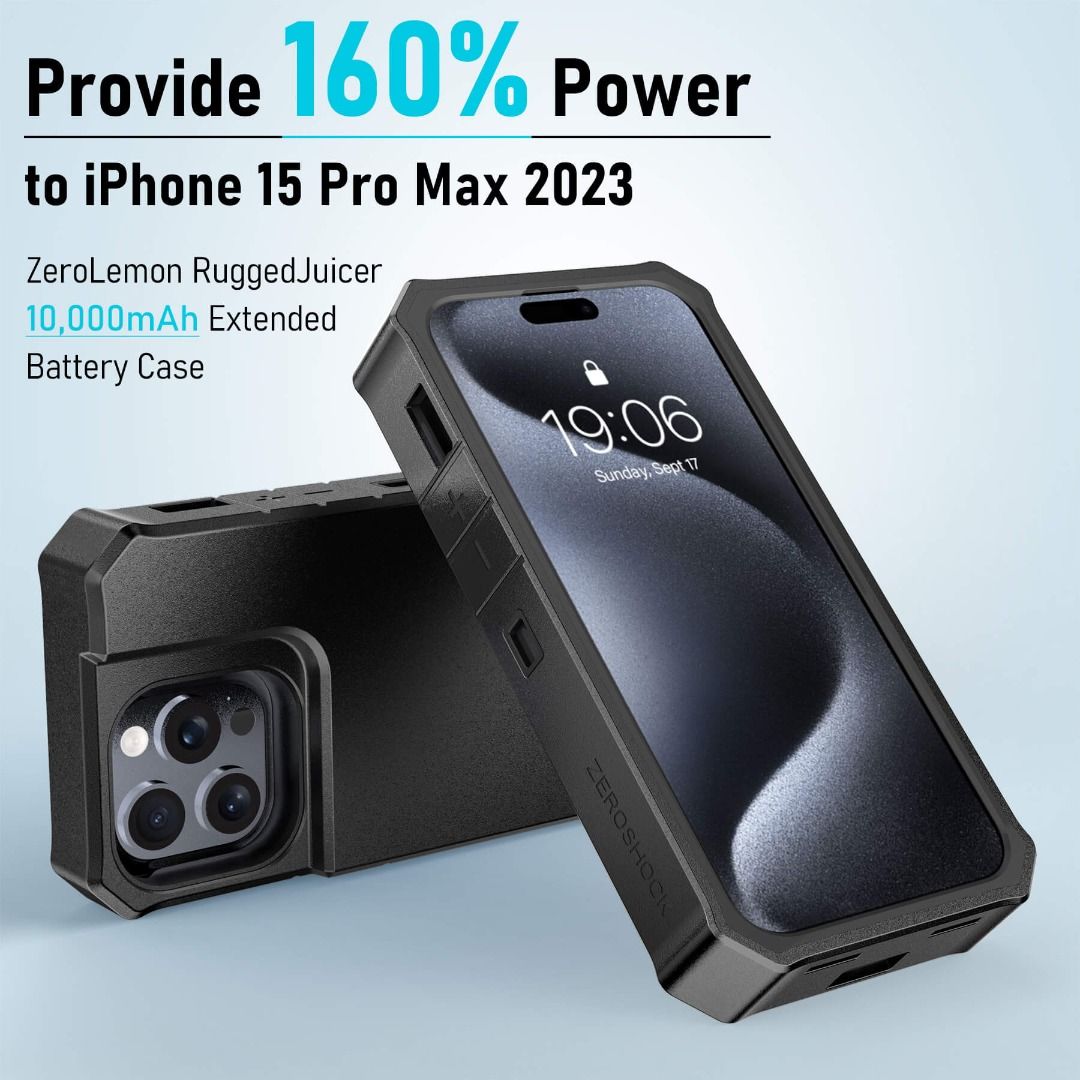 Zerolemon Iphone 12 Pro Max Battery Case 10000mah ZeroLemon