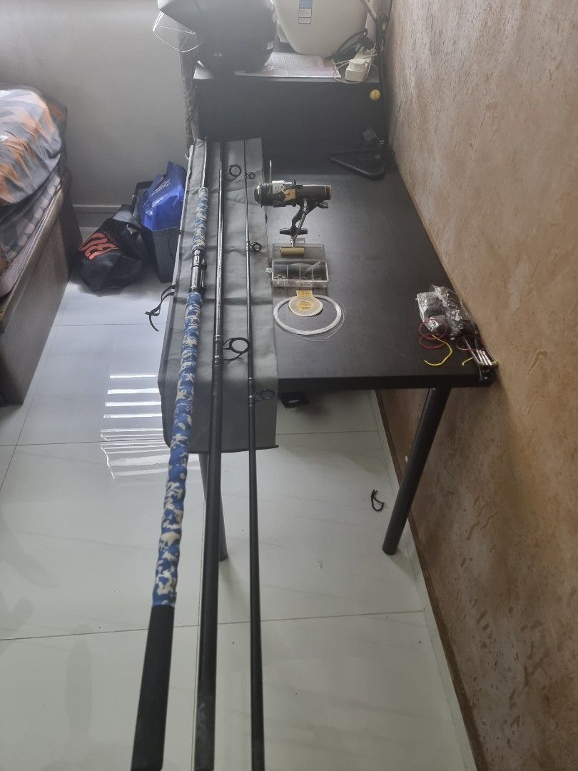 15ft Surfcast Fishing Rod & Reel, Sports Equipment, Fishing on Carousell