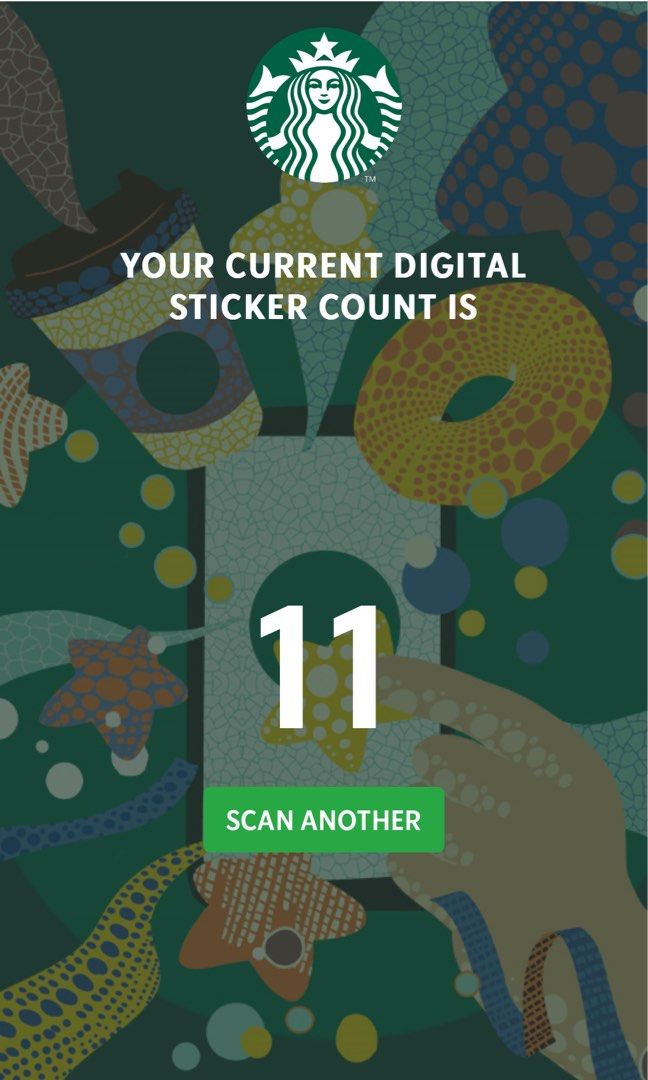 2024 Starbucks Traditions Sticker Card (11 stickers), Tickets