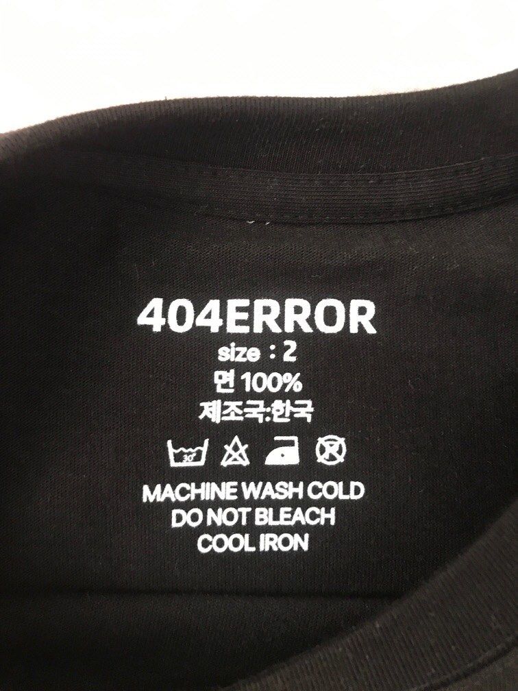404ERROR （分類：T-shirt、恤衫、有領衫）位於 Hong Kong。 由 daniel0330 提交（商品編號 1270654854，圖片 3）。簡介： 全新未着過。