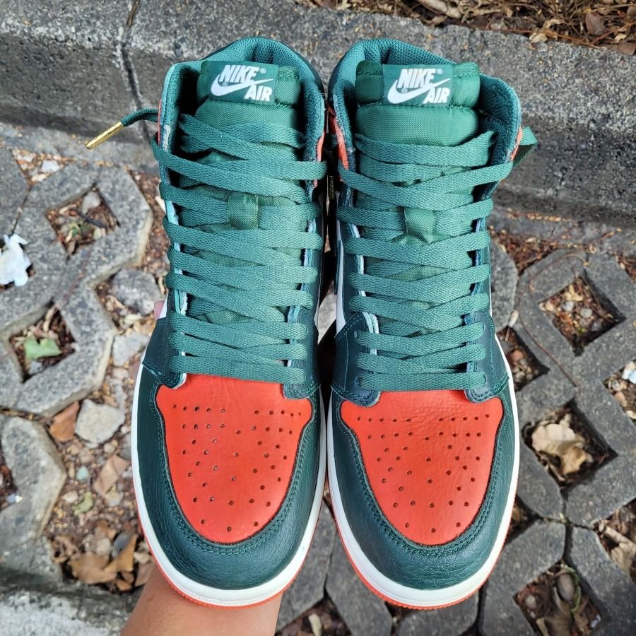 45 NIKE AIR JORDAN 1 RETRO HIGH SOLEFLY ART BASEL SAIL SEPATU