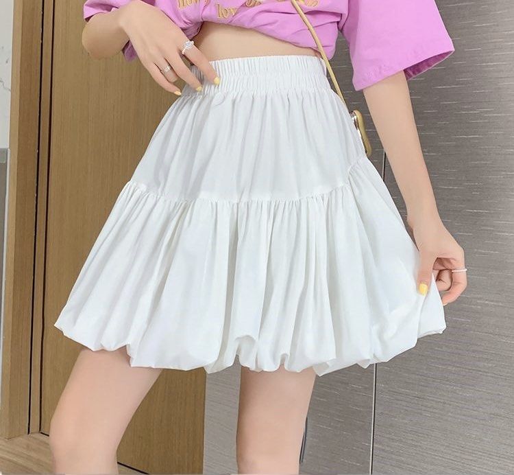 5 COLORS Korean Puffy Cloud Skater Skirt
