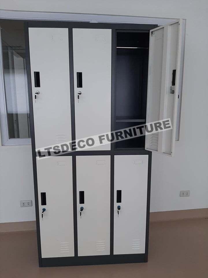 6 DOORS STEEL LOCKER OFFICE FURNITURE AND PARTITIONS, Furniture & Home ...